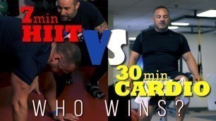 7 Minute HIIT Workout vs 30 Minute Cardio Experiment!