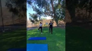 'Simple Workout with your favorite person #workout #couplegoals #couple #fitness'