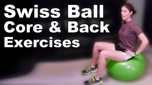 'Swiss Ball Core & Back Strengthening Exercises (Basic) - Ask Doctor Jo'