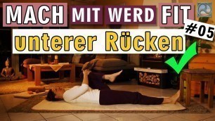 'Übungen unterer RÜCKEN - HOME WORKOUT-  Mach Mit Werd Fit #05'