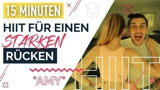 'HIIT mit super Bauch- und Rückenübungen – 15 für zu Hause | *AMY* | Muskelaufbau + Fettverbrennung'