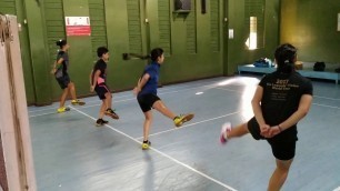 'Badminton fitness training // Badminton exercise'