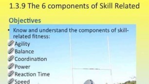 6 components of Skill related fitness