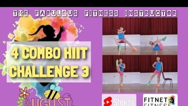 '4 Combo Hiit Workouts | August Challenge | Fabulous Day 3 Abs'