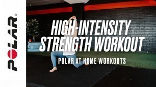 30-Minute Full-Body HIIT Strength Workout (At Home, No Equipment) | Polar