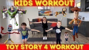 'Kids Workout - Toy Story 4 Figures And Their Exercises For Kids! (age 3-10)'