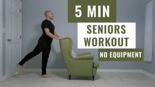 'STRENGTH AND BALANCE WORKOUT FOR SENIORS / 5 MINUTES / NO EQUIPMENT'