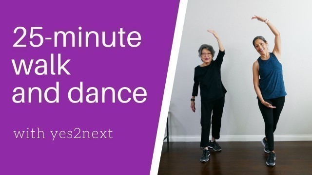 '25 minute Walk and Dance Workout for Seniors, Beginner Exercisers'