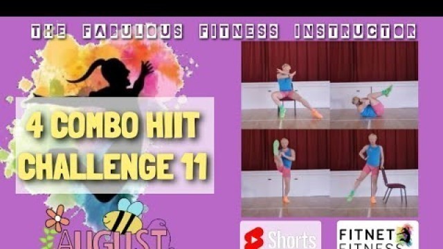 '4 Combo Hiit Workouts | August Challenge | Fabulous Day 11 Hiit on Chair'