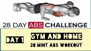 'ABS Challenge workout || Day 1 || 28 day challenge || Red force fitness'