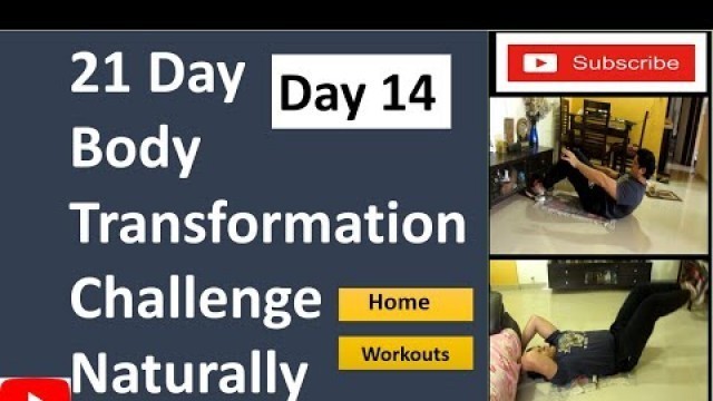 Home Ab or core workout - Day 14 of 21 Day Body Transformation Challenge naturally