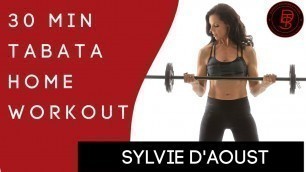 30 Min TABATA Home Based Total Body Workout - For all levels