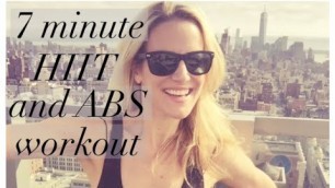 7 MINUTE HIIT AND ABS WORKOUT for busy babes!