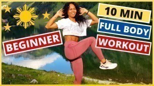 10 Min Fullbody Workout | Beginner Level | No Jumping | Seealpsee Switzerland | Pinay