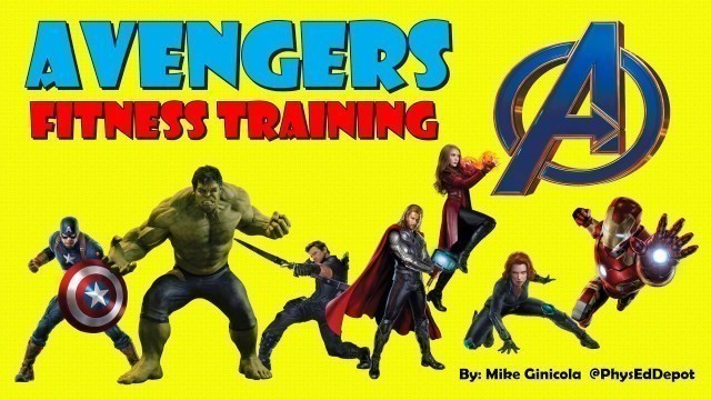 Avengers HIIT Fitness Warm up PE Distance Learning