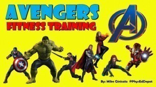 Avengers HIIT Fitness Warm up PE Distance Learning
