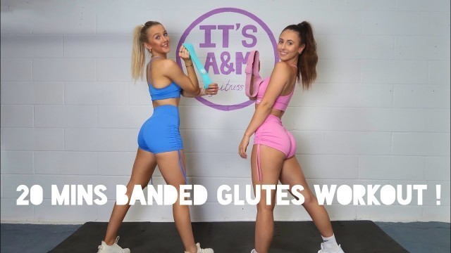 20 MINUTES RESISTANCE BAND GLUTES WORKOUT // NO REPETITIONS !! | IT'S A&M