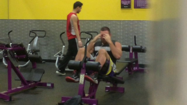 'Planet fitness lunk, annoying lifter hits the gym!!'