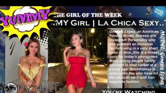 'CHICAS SEXY Girls YUMMY GIRL : GENESIS MIA LOPEZ Fitness Celebrity TRIBUTE GYM GIRL MOTIVATION'