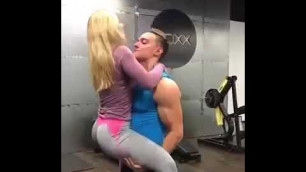'Couple Goals Hot Workout At Gym Kissing'