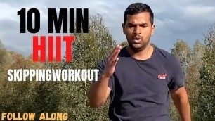 10 Minutes HIIT skipping workout (follow along) | Tamil Fitness