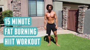 '15 Minute Fat Burning HIIT Workout | No Equipment | The Body Coach'