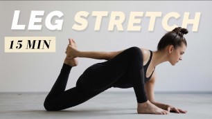 '15 Min. Leg Stretch | Flexibility Routine for Hamstrings, Butt & Hips | Post Running Stretch'