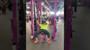 '#Planet fitness |#GYM | 2021 |#bench press |#short |'