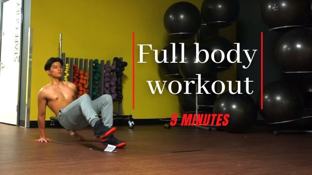 5 minute FULL BODY WORKOUT (No gym needed)