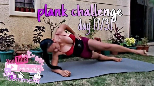 'Plank challenge for 31 days || day 17/31 pinay asian fitness'