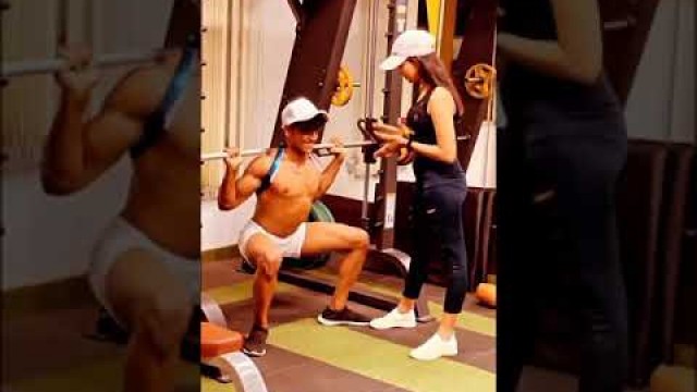 'Cute couples workout ❣️ couples workout in gym 