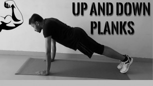 'HOW TO DO UP AND DOWN PLANKS EXERCISE || HINDI || THE FITNESS IDEA'