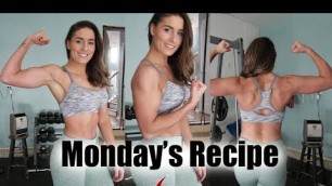 'Monday Recipe | Biceps & Triceps | Leaning out!'
