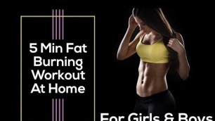 5 Minute Fat Burning Workout For Beginners || Jatin Kushwah