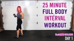 25 Minute Full Body Cardio & Strength Workout |  WarrioRAWR Challenge Day 1