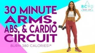 30 Minute Arms, Abs, and Cardio Workout 