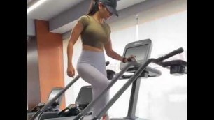'Indian Gym girl workout video || traidmil walking exercise || cardio workout || Being Fit India'