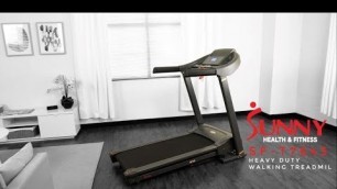 'Sunny Health & Fitness SF-T7643 Heavy Duty Walking Treadmill w/ 350lb Capacity'